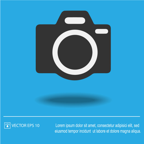 相机向量。照片的相机图标。图片下载