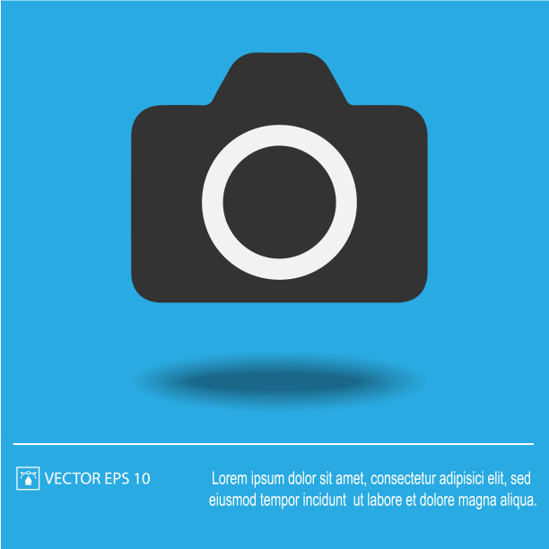 相机向量。照片的相机图标。图片下载