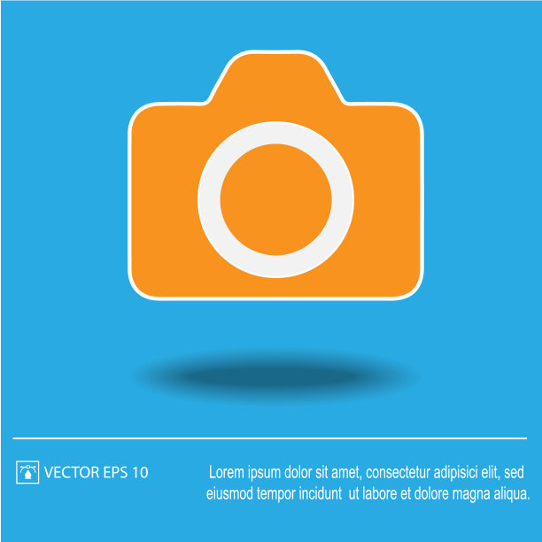 相机向量。照片的相机图标。图片下载