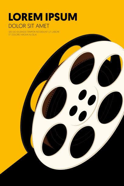 电影和电影海报设计模板背景复古复古的风格图片下载
