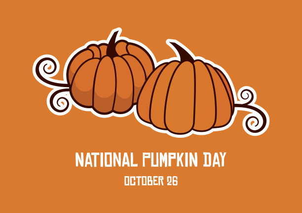 国家南瓜日矢量图片下载