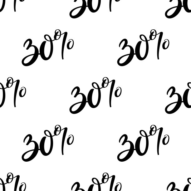 手绘刻字销售无缝图案图片下载