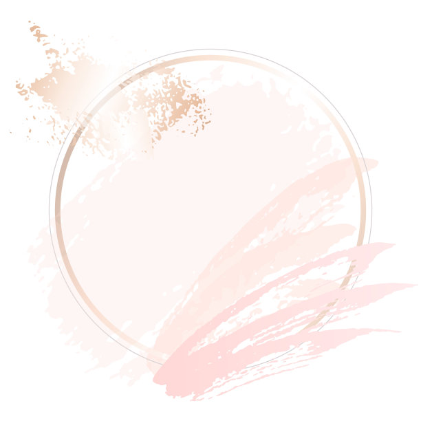 金粉色艺术礼品框。现代卡片设计，笔触，线条，点，玫瑰金，优质小册子，传单，邀请模板。美身份优雅风格。图片下载