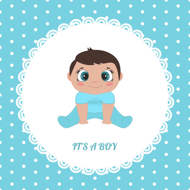 宝宝送礼会邀请函图片下载