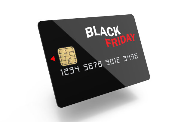 摘要黑色星期五信用卡上的白色背景图片下载