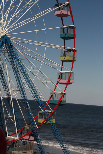 摩天轮的垂直照片图片下载