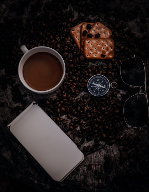 咖啡杯俯视图图片下载