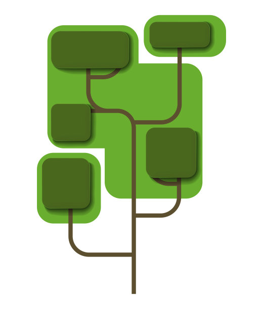 树纸艺术插图。卡通剪纸景观图片下载