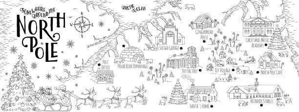 北极的幻想地图图片下载