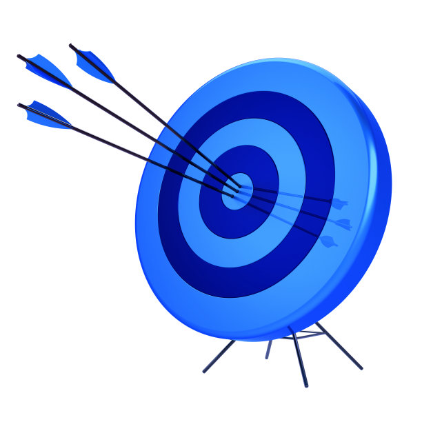 箭靶精确命中靶心图片下载