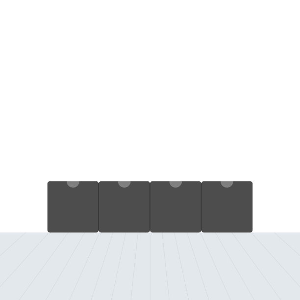 北欧电视站在现代的空房间。清理干净墙壁和木地板。最小的客厅。家庭内部。矢量插图，平面设计图片下载