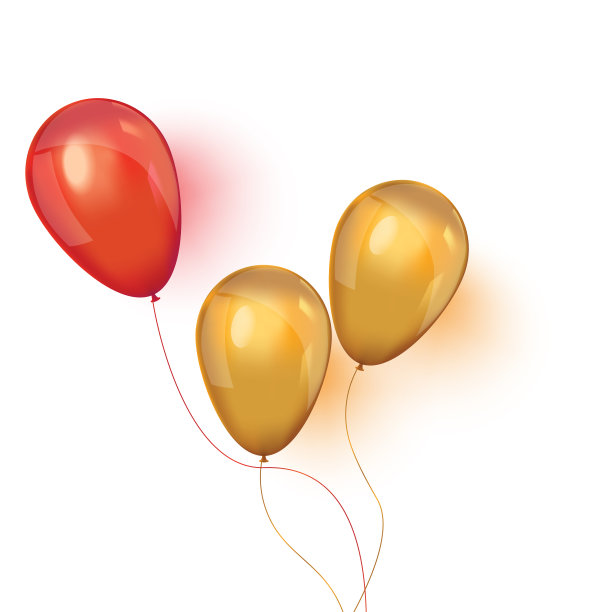 圣诞背景与浮动的派对气球图片下载