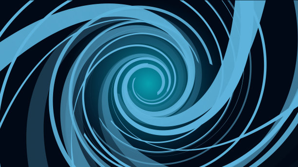 未来的空间隧道门户以闪烁的光线网格线框墙点线和圆形漩涡波面带门为数字空间星系科学技术抽象概念图片下载