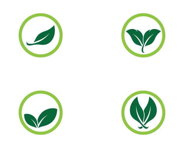 叶子符号矢量图标图片下载