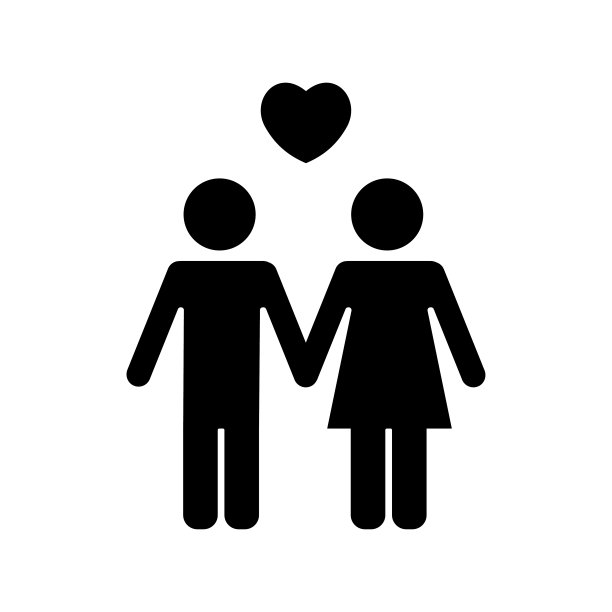爱的夫妇。人类的图标。性图标。图标的男人。女人的图标图片下载