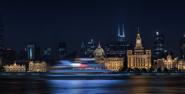 外滩的蓝色梦想图片下载