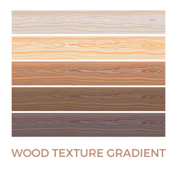 一套木制条纹纹理背景。棕色的木墙，木板，桌子或地板表面。切菜板。多彩的天然木板路表面。矢量插图。图片下载