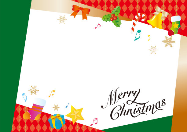 以圣诞节为框架的卡片上的插图。图片下载