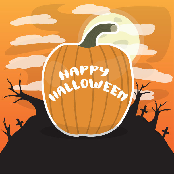 万圣节景观背景快乐图片下载