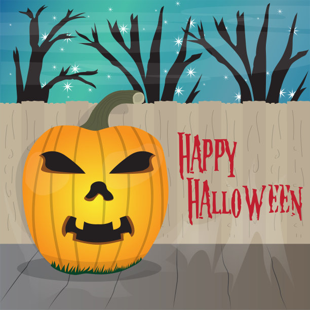 万圣节景观背景快乐图片下载