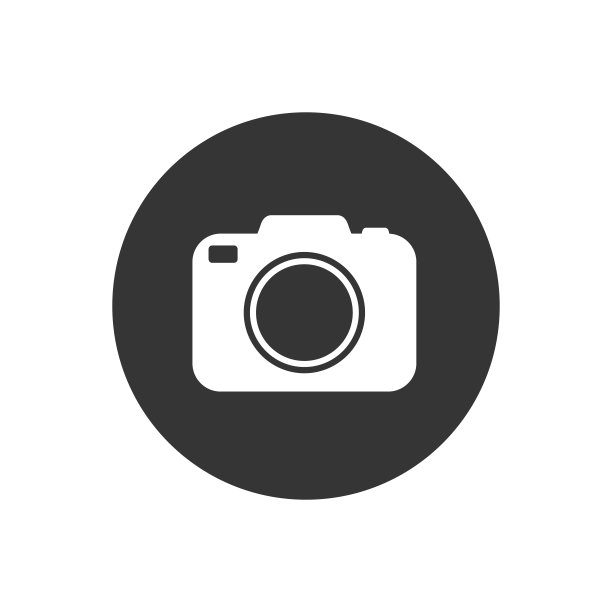 照片相机矢量图标上的白色图片下载