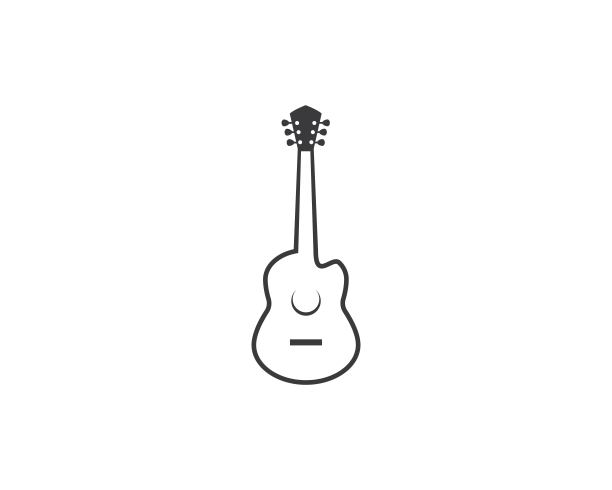 吉他矢量图标图片下载