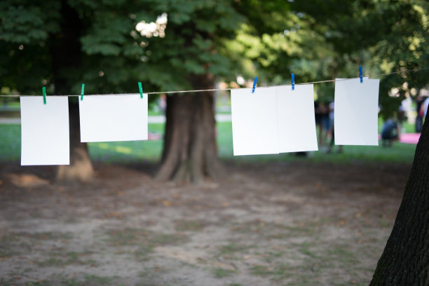 挂在绳子上的画图片下载