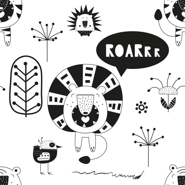 幼稚的无缝模式图片下载