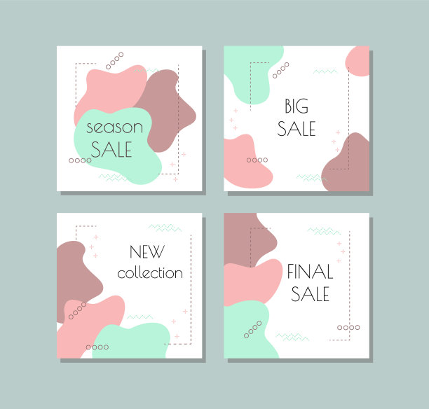 优雅的销售和折扣促销背景与抽象精致的图案。图片下载