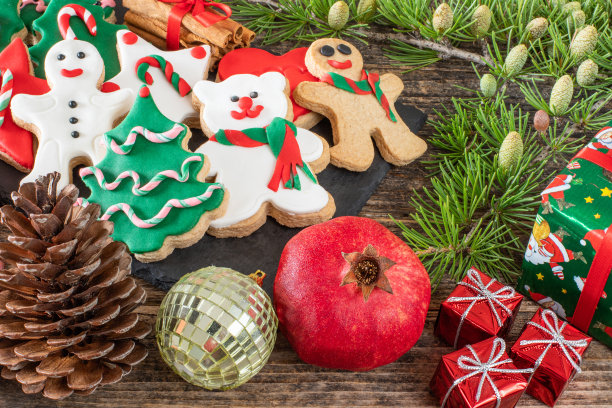 圣诞背景用装饰材料，圣诞背景用装饰材料图片下载