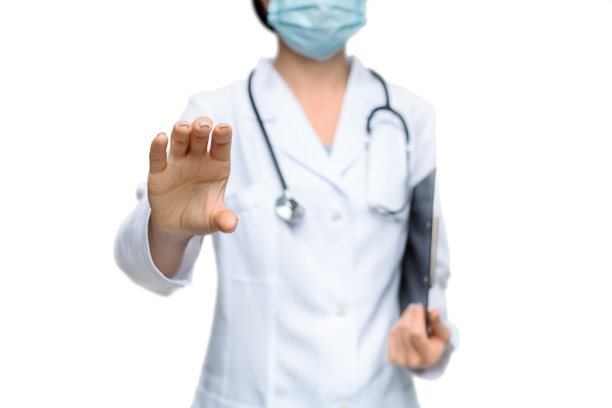 不认识的女医生假装拿着一个看不见的物体图片下载