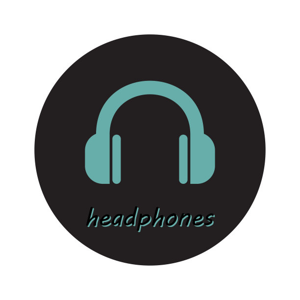 耳机图标。矢量插图在一个现代简单的设计。图片下载