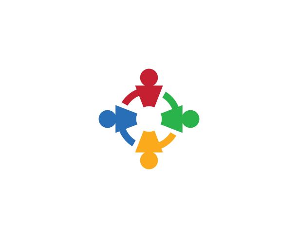 团队合作矢量图标图片下载