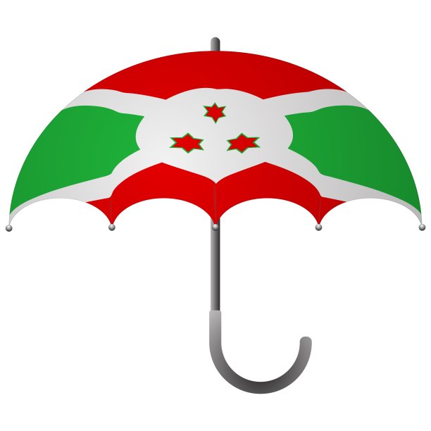布隆迪国旗的伞图片下载
