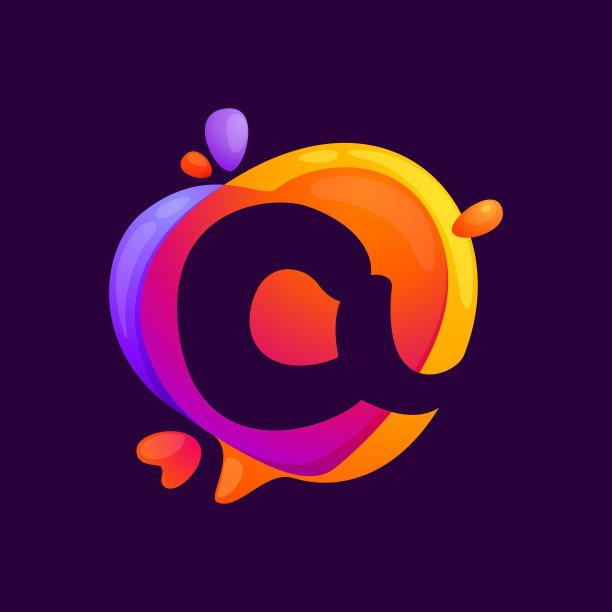 字母A在缤纷的语音泡泡和心的背景。图片下载