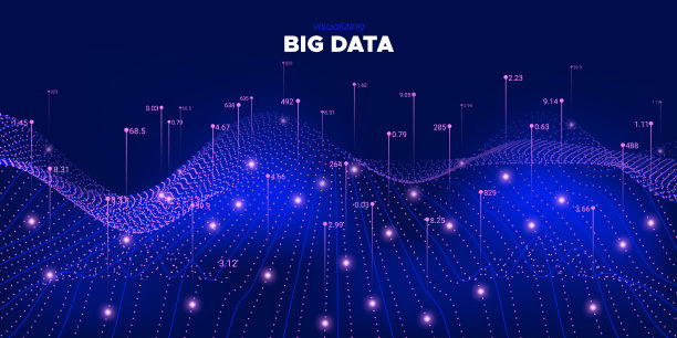 网络大数据系统。紫色的统计图片下载