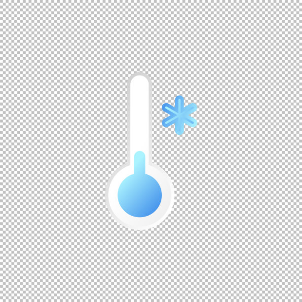 孤立的天气图标。温度图片下载