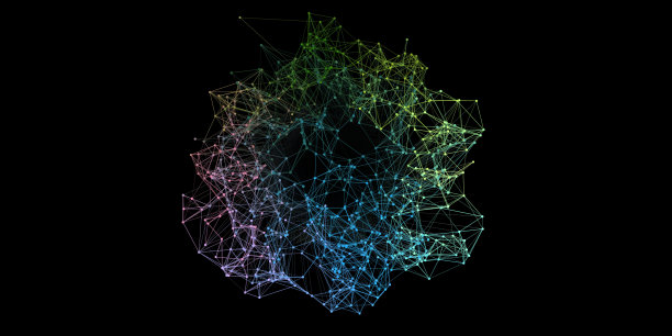 抽象的未来梯度颜色背景。技术多边形的概念。图片下载