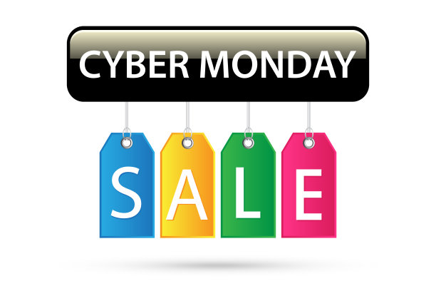 网络星期一销售彩色文字横幅图片下载