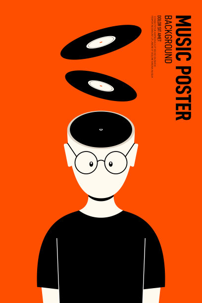 音乐海报设计模板背景复古复古风格图片下载