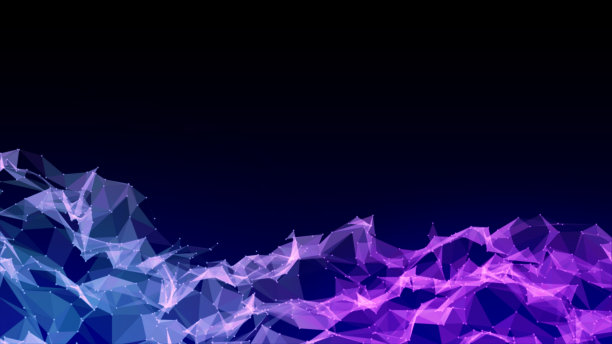 空间隧道的波面门户与闪烁的未来门户与网格线框墙点线和圆形漩涡与门为数字空间星系科学技术抽象概念图片下载