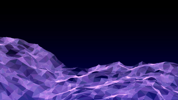 空间隧道的波面门户与闪烁的未来门户与网格线框墙点线和圆形漩涡与门为数字空间星系科学技术抽象概念图片下载