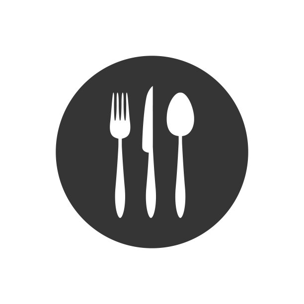勺子，叉子和刀的图标向量图片下载