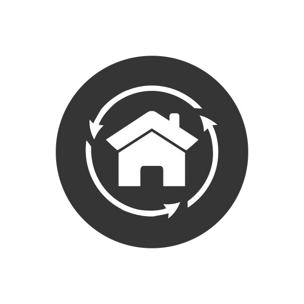 房屋房地产屋顶图标矢量标志元素图片下载