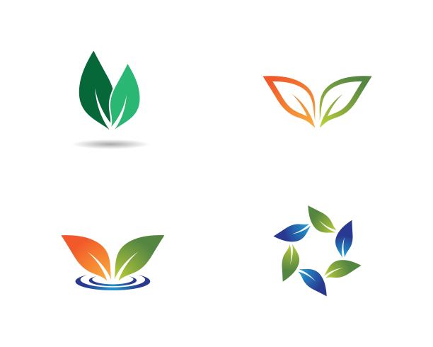 叶子符号矢量图标图片下载