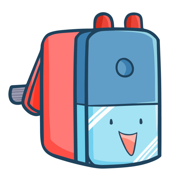 卷笔刀开心地笑着图片下载