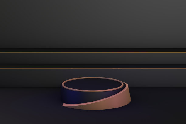 平台概念的3D渲染图片下载