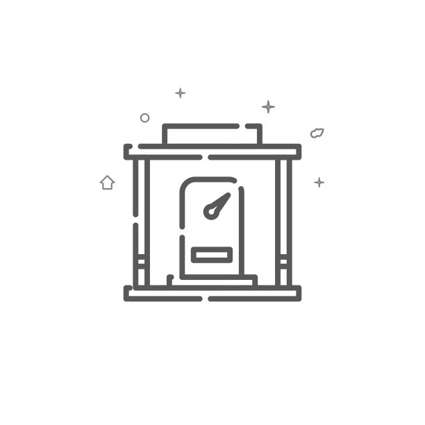 加油站简单的矢量线图标。符号,象形图,信号。光背景。可编辑的中风图片下载