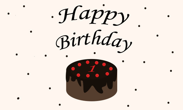 创意生日快乐字母设计在蛋糕形状图片下载