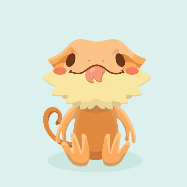 澳大利亚地图伞蜥矢量图图片下载